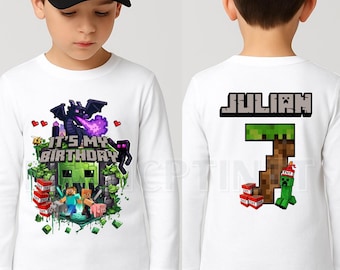 Camiseta de cumpleaños Pixel personalizada, regalo estilo videojuego, camiseta para gamers