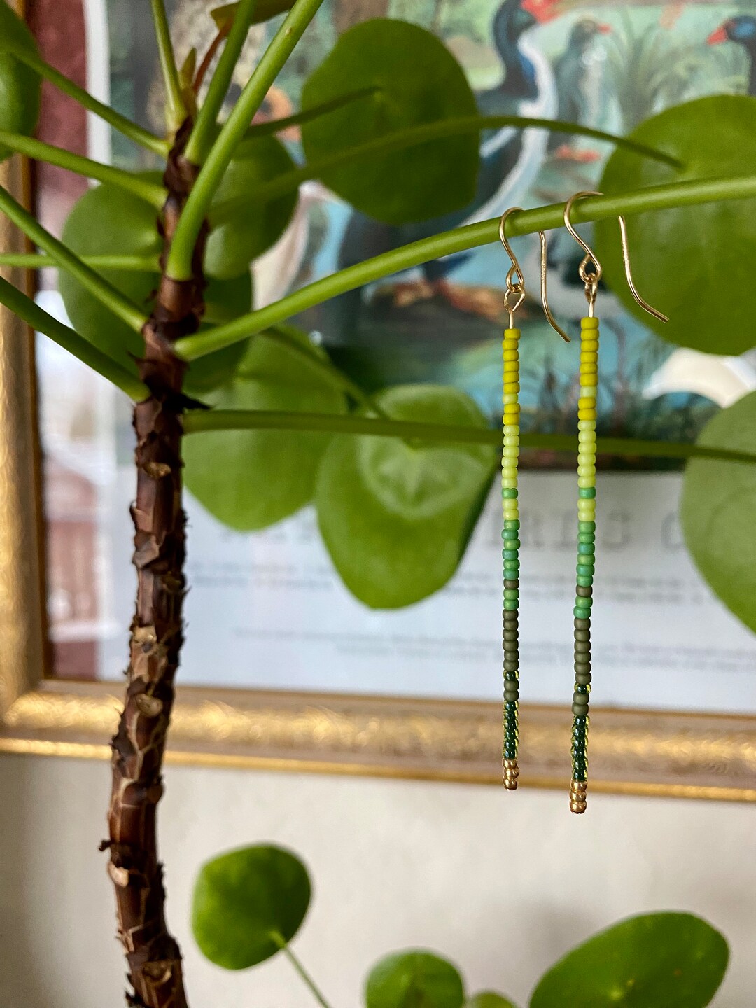 Leafy Lime Straight Sticks Etsy