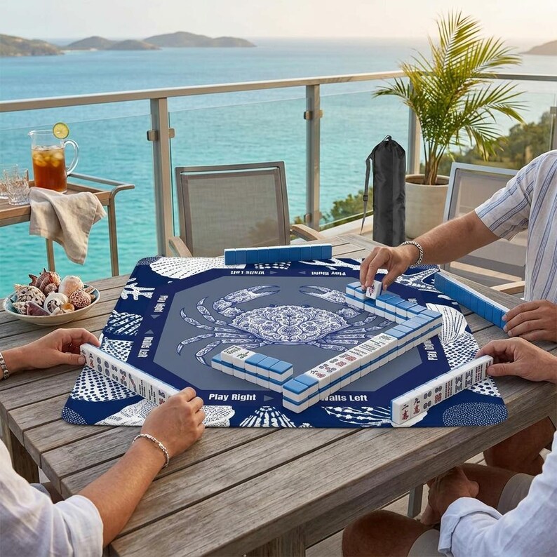 Enhance your game with this premium mahjong mat. As essential mah jongg mats for enthusiasts, this accessory provides a clear play area and serves as a standout item among popular mahjong gifts.