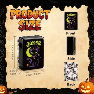 Halloween Mahjong Tile Set, Gothic Skull Design American Mahjong Tiles Full 160 Tile Set, Spooky Game Night Horror Decor Gift for Her image 8