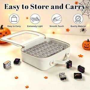 Halloween Mahjong Tile Set, Gothic Skull Design American Mahjong Tiles Full 160 Tile Set, Spooky Game Night Horror Decor Gift for Her image 11