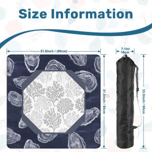 Oyster Shell Mahjong Mat, Navy Coastal Mah Jongg Mat, Grandmillennial Mahjong Gift, Blue White Mahjong Mats, Mahjong Accessories, Mah Jong immagine 7