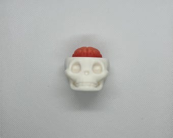 Skull Brain Clicker Fidget-leksak | 3D-utskrivet skrivbordstillbehör (PLA-plast)