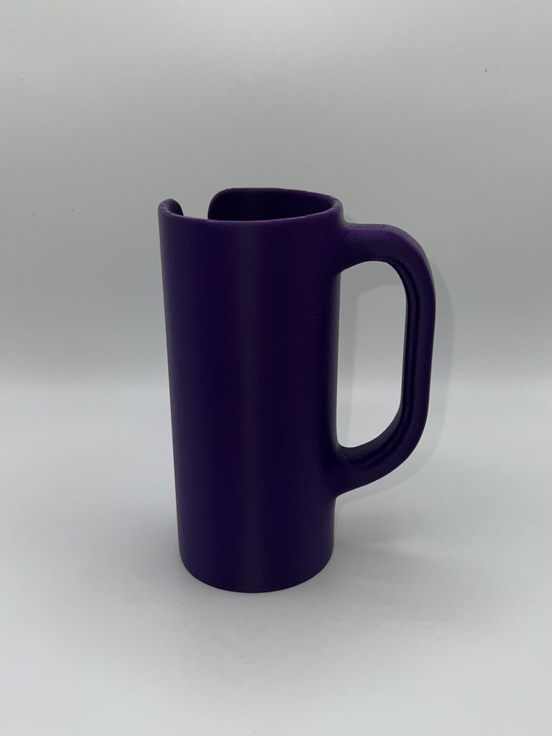 Smal burkhållare med handtag | 3D-utskrivet dryckeshylsa | Passar 350 ml och 237 ml smala burkar bild 5