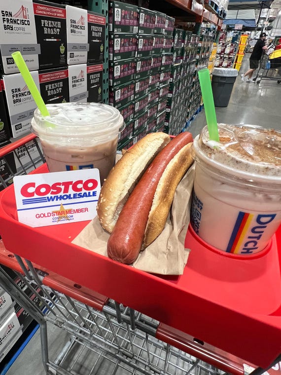 Costco Cart Tray | Holds 2 Drinks + Hot Dog | 3D Printed Shopping Cart Organizer