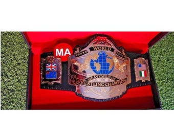 Cinturón de campeonato mundial de peso pesado de la WWE Andre 87 de 4 mm con doble baño de zinc.
