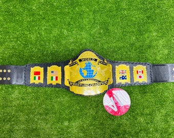 Cinturón de campeonato de lucha libre de peso pesado de la WWE Premium Gold Andre 87, talla para adulto, 4 mm