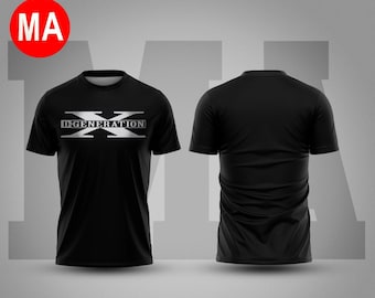 D Generation X DX Logo Wrestling T Shirt Mens Black WWE