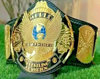 Réplica del cinturón de campeonato de lucha libre Winged Eagle, zinc de 4 mm, tamaño adulto.