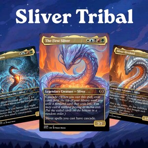 Sliver Tribal Proxy Deck 100 Cards + Tokens Included | High Power MTG Commander EDH Deck