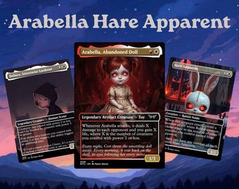 MTG Arabella Abandoned Doll Foil W/ Borders Signed #45 B&W Art - Etsy