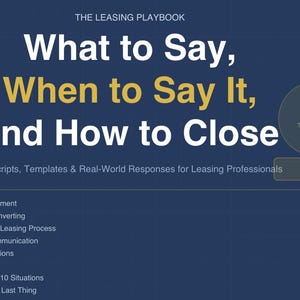 Leasing Agent Script Bundle — 60 Templates for Leasing & Property Management | Complete Playbook