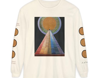 Hilma af Klint, Paintings for the Temple (1906-1915) 4-Sided Comfort Colors Long Sleeve. Kandinsky Abstract Theosophy Occult