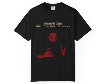 Diamanda Galás, The Litanies of Satan (1982) Two-Sided Comfort Colors T-Shirt Goth Baudelaire