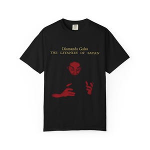Diamanda Galás, Die Litanien des Satans (1982) Beidseitiges Komfortfarben-T-Shirt Goth Baudelaire