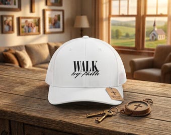 Walk by Faith Embroidered Trucker Hat, Christian Apparel for Men & Women