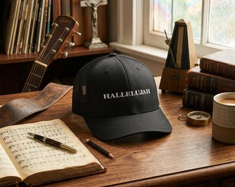 Hallelujah Christian Trucker Hat, Embroidered Hat for Men & Women, Jesus Religious Faith Apparel