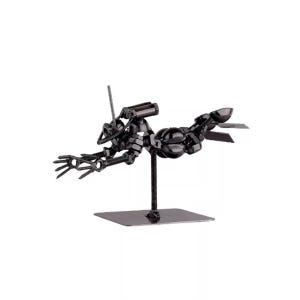 Figura de buzo de hierro forjado a mano – Escultura de robot submarino steampunk, decoración artística de buceo.