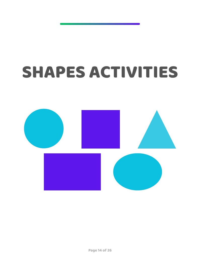 Numbers Shape Printable Numbers & Shapes Printable Worksheets | Preschool Learning | 20 Pages ...