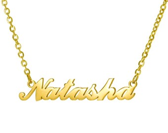 Name Custom NecklacePersonalized Iced Nameplate Stainless Steel Charm Jewelry 24 Fonts 100 Styles