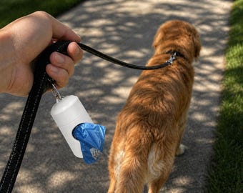 3D Printed Dog Poop Bag Holder | Minimalist Leash Clip Dispenser, Eco Friendly