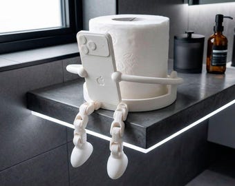 Toilet Paper Holder, Fun Character Bathroom Decor, Modern Organizer