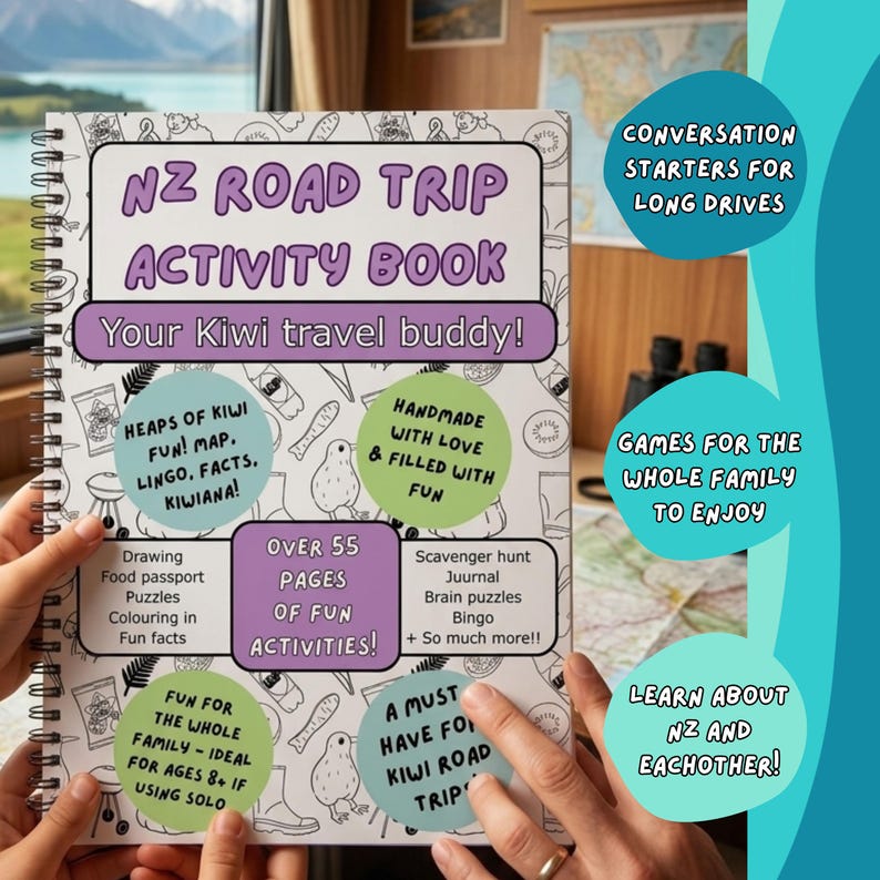 New Zealand Holiday Activity Book: Kiwi Travel Activities, Games ...