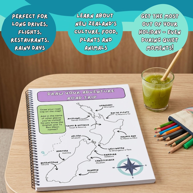 New Zealand Holiday Activity Book: Kiwi Travel Activities, Games ...