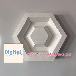 Paper Craft - Inner Channeled Hexagon Template