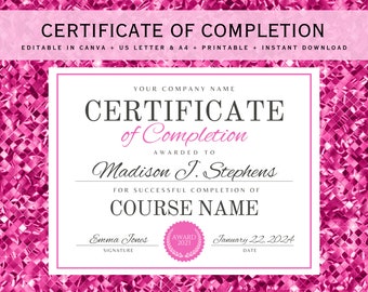 Individuelles Abschlusszertifikat für Beauty Training - Lash Tech, Makeup Artist, Nail, Wig Stylist Graduate Diploma