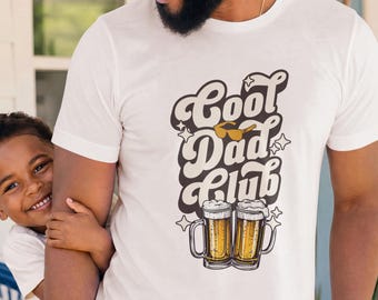 Cool Dad Club Shirt, Funny Dad Beer Tee, Comfort Colors Shirt, Fathers Day Gift for Dad, Trendy Graphic Tee for Men