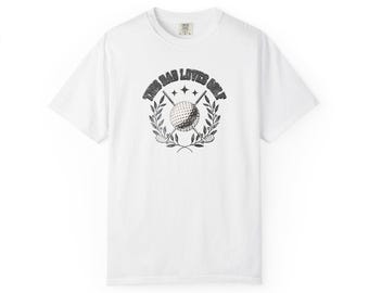 Camiseta "Este papá ama el golf", camiseta divertida para papás golfistas, camiseta Comfort Colors, regalo del Día del Padre para papás golfistas, camiseta retro de golf.