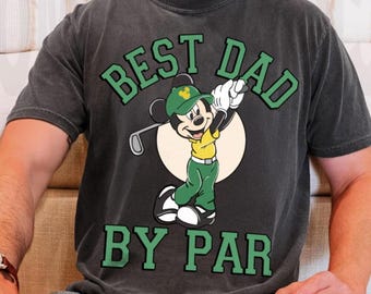 Mickey Mouse Golf Dad Shirt, Comfort Colors Vintage Golfing Tee