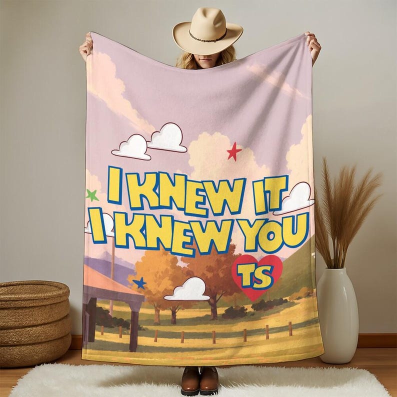 I Knew It I Knew You Fleece Blanket, Disneyland Toy Story 5 Birthday Gift, Toy Story Birthday Blanket image 2