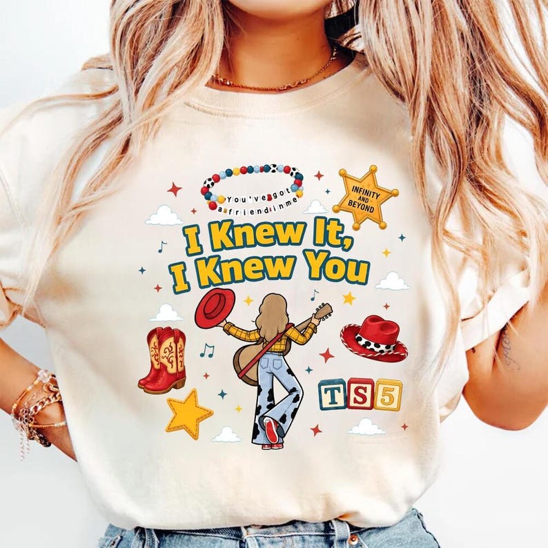 Toy Story 5 Comfort Colors Shirt, I Knew It I Knew You, Toy Story 5 Movie 2026,Buzz Lightyear Woody Toy Story Land You've Got a Friend In Me image 3