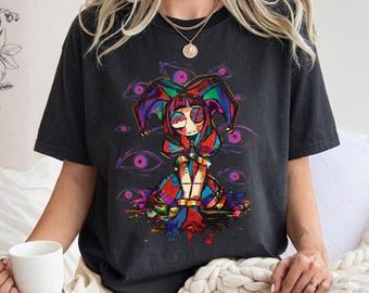 The Amazing Digital Circus Tshirts, The Amazing Digital Circus Pomni Shirt, Pomni Circus Characters Tshirt, Anime Shirts, Birthday Party Tee