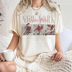 Comfort Colors Vintage Spider-Man Brand New Day T-Shirt: Spiderman Superhero shirt, Tom Holland Spidey Tee, MCU Avengers Spiderman Shirt Tee 画像 2