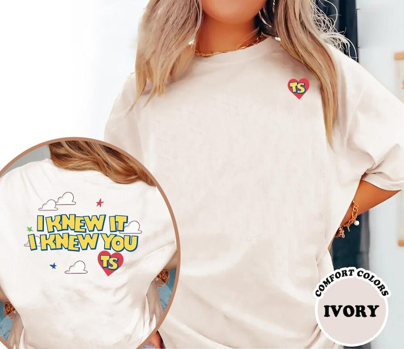 Comfort Colors I Knew It I Knew You Shirt, TS 2026 Tshirt for Fan, Toy Story 5 Shirt, Toy Story Song Inspired Tshirt afbeelding 1
