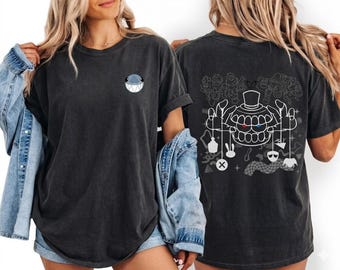 Caine Ringmaster Washed Shirt, The Amazing Digital Circus Mineral Washed Shirt, TADC Character Tee, Circus Fan Gift, Circus Inspired Shirt