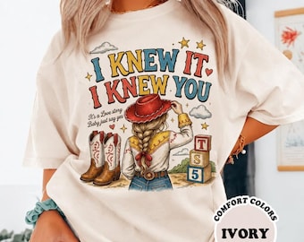 I Knew It I Knew You Tee, Cowboy Like Me Shirt, Vintage Western Jessi Toy Story 5, Retro Cowgirl Graphic Gift For Music Fan, Toy Story Lover