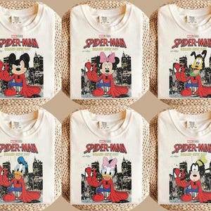 Personalized Vintage Disneyland Spider-Man Brand New Day T-Shirt,Mickey & Friends Shirt,Spiderman MCU Tshirt Tee, Disneyland Spider Kids Tee zdjęcie 2