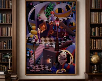 Amazing Digital Circus Poster Set 4, The Amazing Digital Circus The Last Act Poster, Matte Vertical Poster, Indie Animation Wall Art