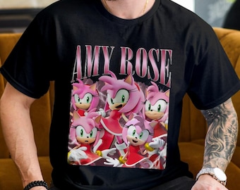 Comfort Colors Amy Rose Shirt, Amy Rose Sonic the Hedgehog Anime T-Shirt, Sonic the Hedgehog, Hedgehog 90s Anime Shirt, Blue Hedgehog Shirt
