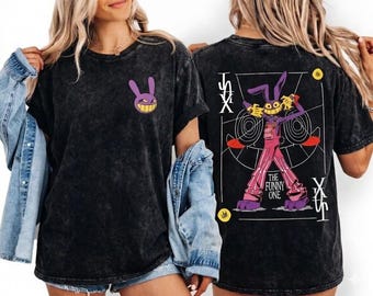 Caine Ringmaster Washed Shirt, The Amazing Digital Circus Mineral Washed Shirt, TADC Character Tee, Circus Fan Gift, Circus Inspired Shirt J