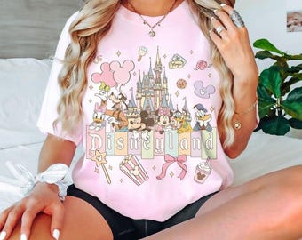 Retro Disneyland Aesthetic Shirt, Disneytrip Girls Shirt, Mickey and Friends Shirt, Disneyland Vacation Shirt, Disneyland Family Trip Shirt