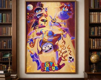 Matte Vertical Poster, The Amazing Digital Circus The Last Act Poster, Amazing Digital Circus Poster Set 4, Indie Animation Wall Art