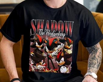 Comfort Colors Shadow Hedgehog Shirt, Sonic Adventure 2, Dreamcast Japanese Streetwear, Hedgehog 90s Anime Shirt, Blue Hedgehog Shirt