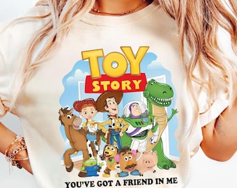 Toy Story 5 Comfort Colors Shirt, Woody Buzz Jessie Rex Tee, You've Got A Friend In Me 2026, Disneyland Pixar Fest Family Trip Gift