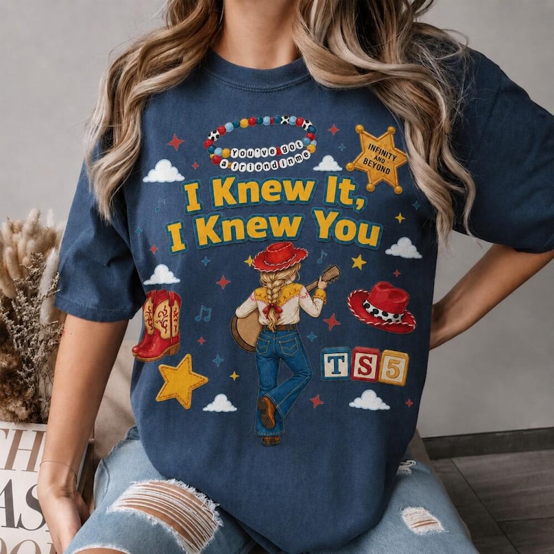 Toy Story 5 Comfort Colors Shirt, I Knew It I Knew You, Toy Story 5 Movie 2026,Buzz Lightyear Woody Toy Story Land You've Got a Friend In Me image 2