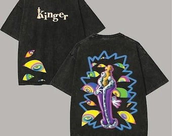 The Amazing Digital Circus Washed Shirt, Kinger Mineral Washed Shirt, TADC Character Tee, Amazing Digital Circus Kinger Fan Gift, TADC Shirt